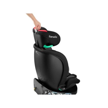 Lionelo - Auto sedište sa bazom rotirajuća NAVY i-Size 40-150 cm crno/crveno
