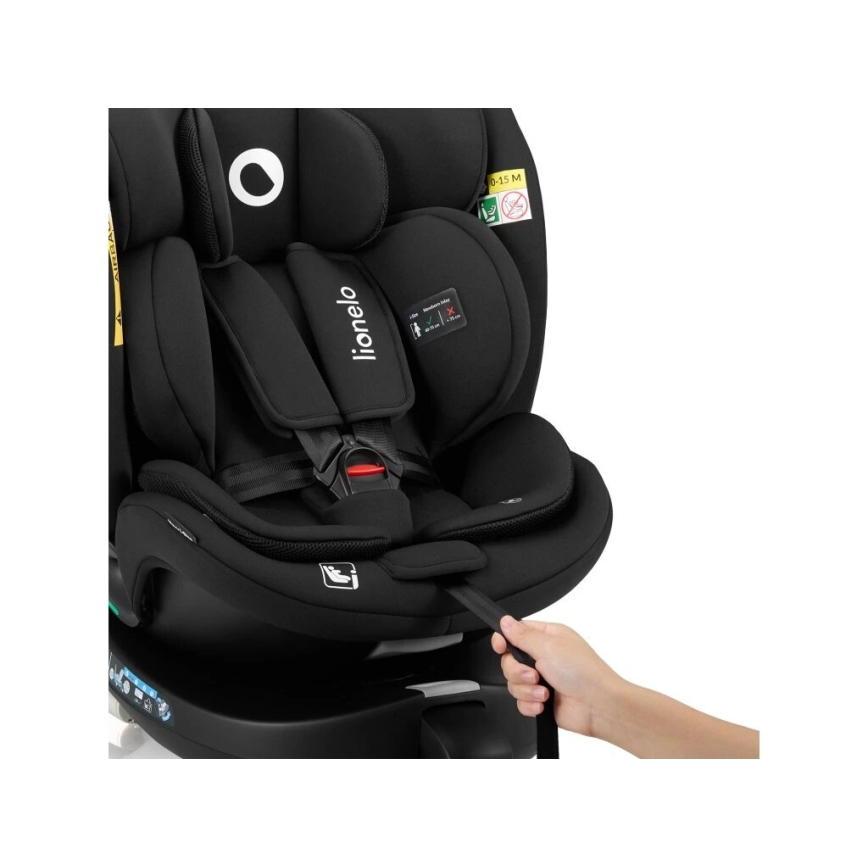 Lionelo - Auto sedište sa bazom rotirajuća NAVY i-Size 40-150 cm crno