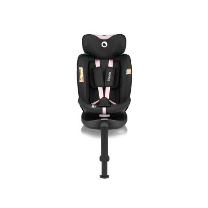 Lionelo - Auto sedište sa bazom rotirajuća NAVY i-Size 40-150 cm crno/roze