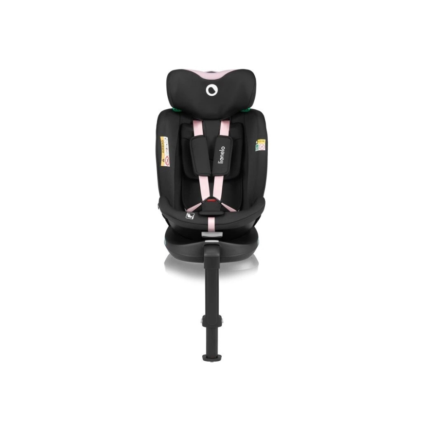 Lionelo - Auto sedište sa bazom rotirajuća NAVY i-Size 40-150 cm crno/roze