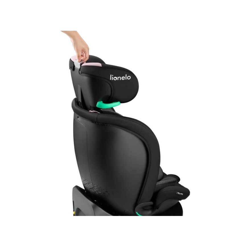 Lionelo - Auto sedište sa bazom rotirajuća NAVY i-Size 40-150 cm crno/roze