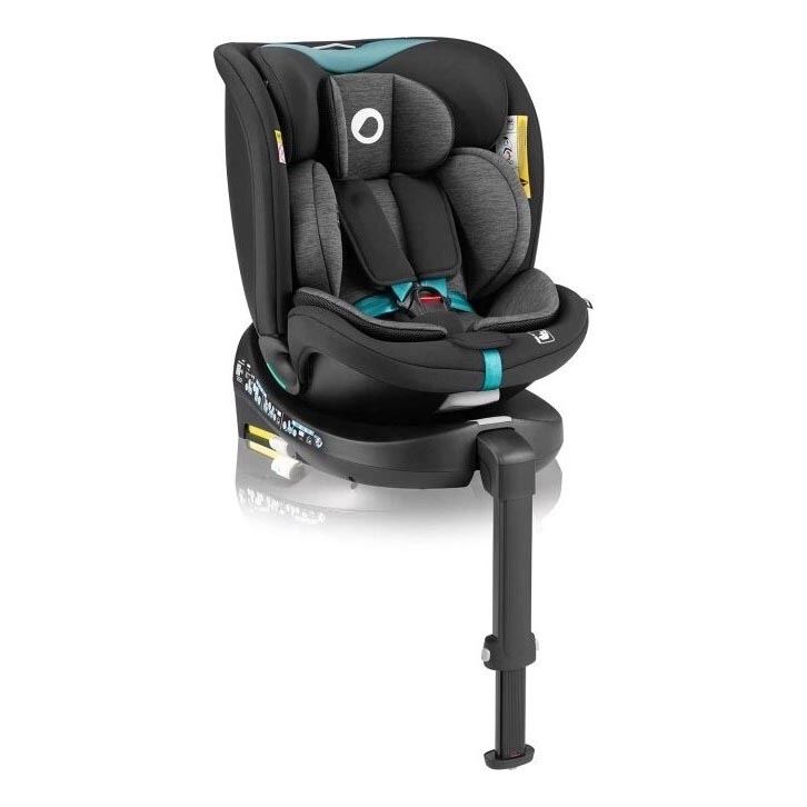 Lionelo - Auto sedište sa bazom rotirajuća NAVY i-Size 40-150 cm crno/tirkizna