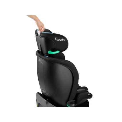 Lionelo - Auto sedište sa bazom rotirajuća NAVY i-Size 40-150 cm crno/tirkizna