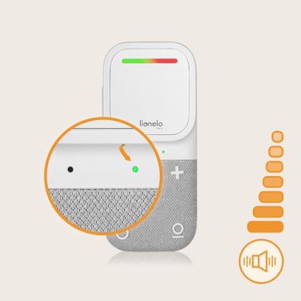 Lionelo - Bežični punjivi audio monitor za bebe BABYLINE 2.2 5V
