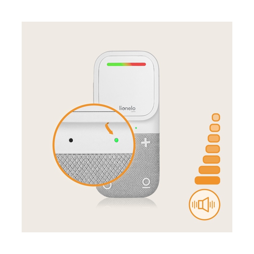 Lionelo - Bežični punjivi audio monitor za bebe BABYLINE 2.2 5V