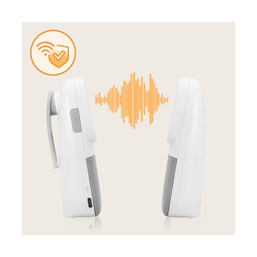 Lionelo - Bežični punjivi audio monitor za bebe BABYLINE 2.2 5V