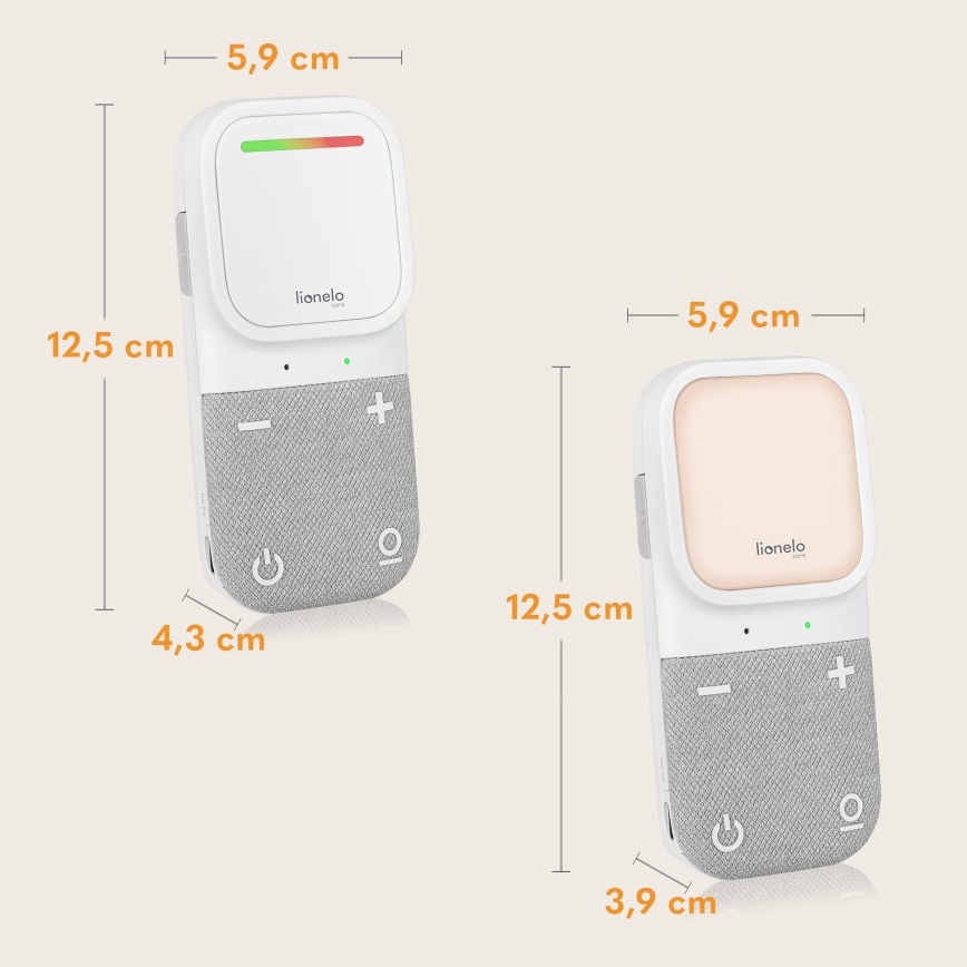 Lionelo - Bežični punjivi audio monitor za bebe BABYLINE 2.2 5V