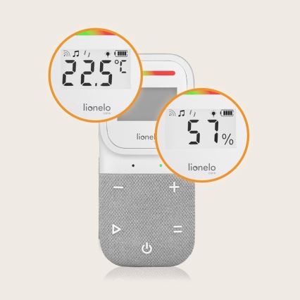 Lionelo - Bežični punjivi audio monitor za bebe BABYLINE 2.3 5V