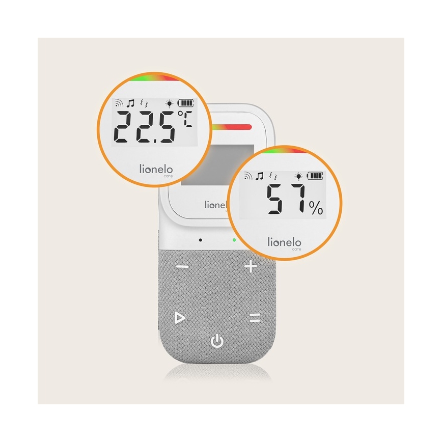 Lionelo - Bežični punjivi audio monitor za bebe BABYLINE 2.3 5V