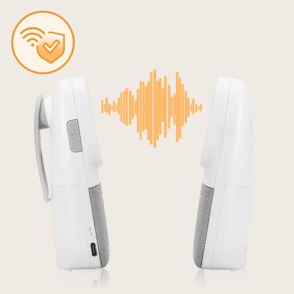 Lionelo - Bežični punjivi audio monitor za bebe BABYLINE 2.3 5V