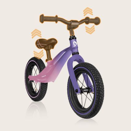 Lionelo - Bicikl bez pedala BART AIR ljubičasta/ružičasta