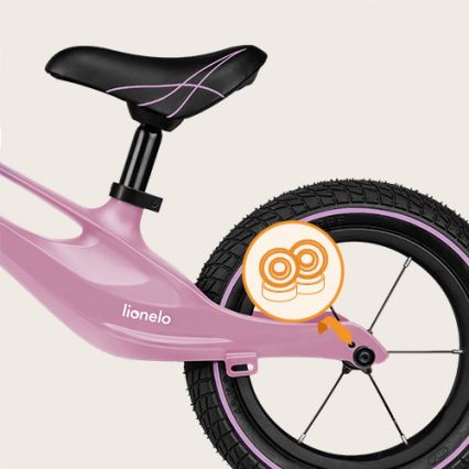 Lionelo - Bicikl bez pedala BART AIR ljubičasta/ružičasta