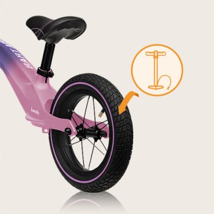 Lionelo - Bicikl guralica BART AIR ljubičasta/roze
