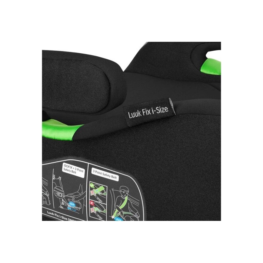 Lionelo - Booster auto sedište LUUK FIX i-Size 125-150 cm crno