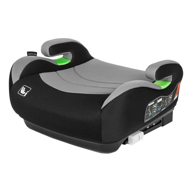 Lionelo - Booster auto sedište LUUK FIX i-Size 125-150 cm crno/sivo