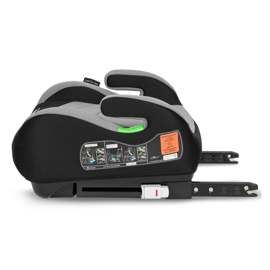 Lionelo - Booster auto sedište LUUK FIX i-Size 125-150 cm crno/sivo