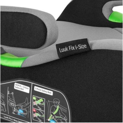 Lionelo - Booster auto sedište LUUK FIX i-Size 125-150 cm crno/sivo