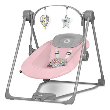 Lionelo - Dečija ležaljka OTTO 4xLR14 Pink Baby