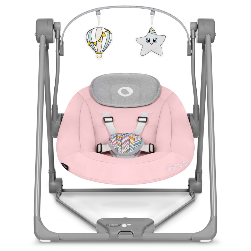 Lionelo - Dečija ležaljka OTTO 4xLR14 Pink Baby