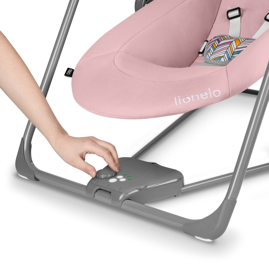 Lionelo - Dečija ležaljka OTTO 4xLR14 Pink Baby