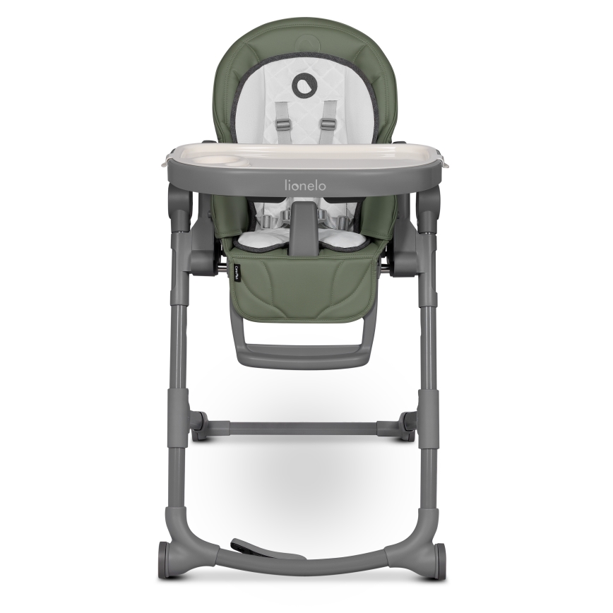 Lionelo - Dečija trpezarijska stolica CORA PLUS maslinasto zelena