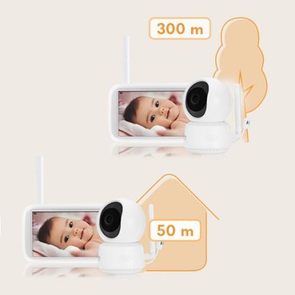 Lionelo - Dečiji video monitor za bebe BABYLINE 9.1 5V 3600 mAh