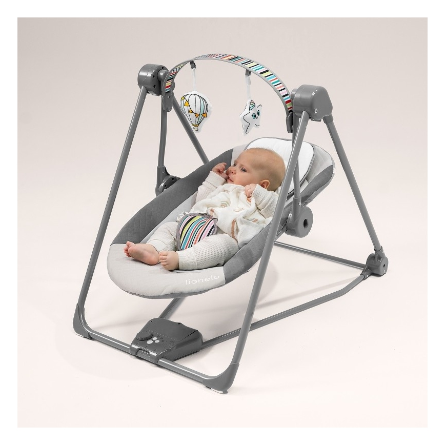Lionelo - Dečja ljuljaška OTTO 4xLR14 Cozy Grey