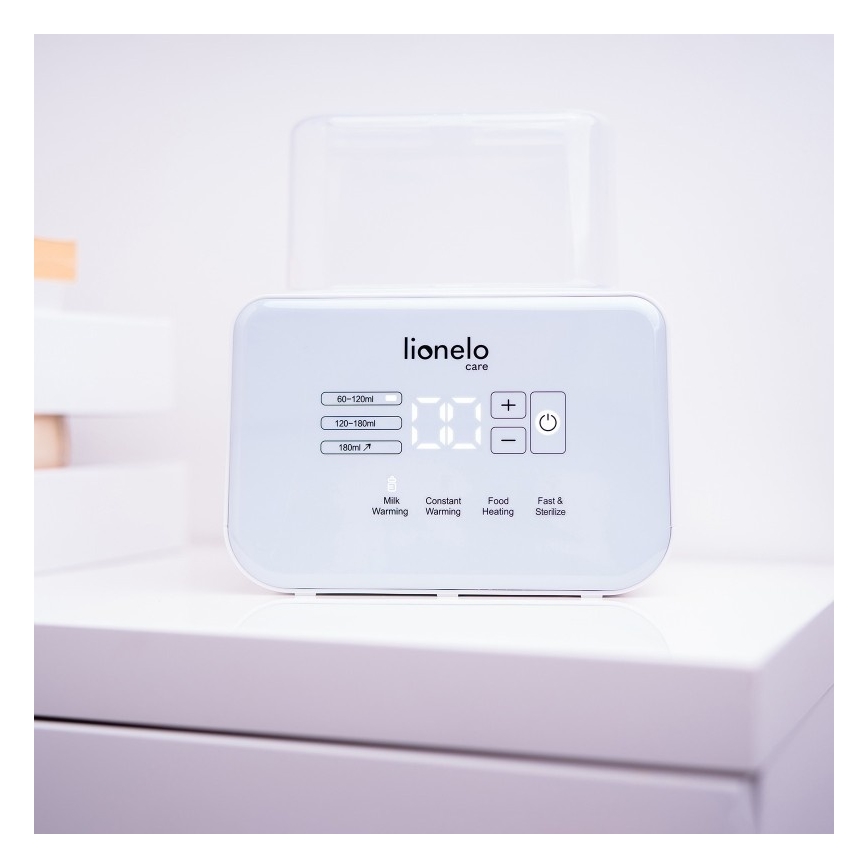 Lionelo - Grejač bočica THERMUP DOUBLE 250W/230V bela