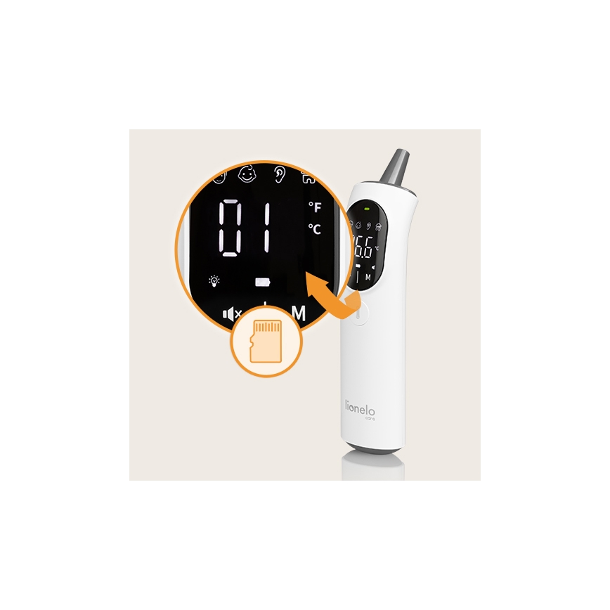 Lionelo - Infracrveni termometar FEVERSCAN 2xAAA