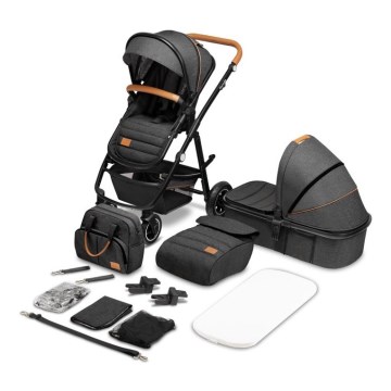 Lionelo - Kombinovana kolica 2u1 AMBER Grey Graphite