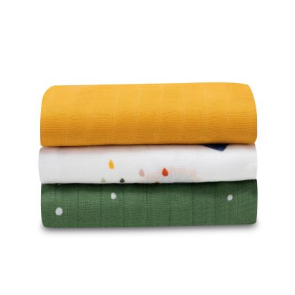 Lionelo - KOMPLET 3x bambusova pelena BAMBOO SET 70x70 cm Dino