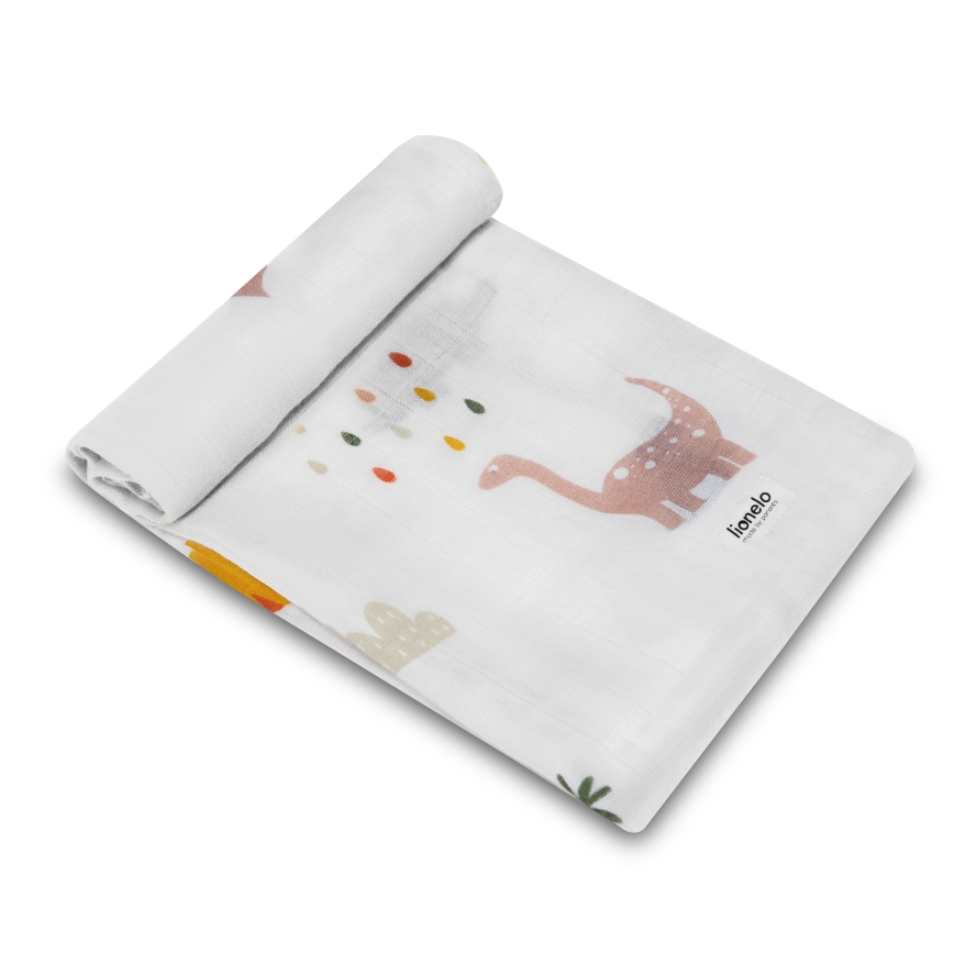 Lionelo - KOMPLET 3x bambusova pelena BAMBOO SET 70x70 cm Dino