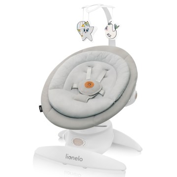 Lionelo - Ljuljaška za bebe sa melodijom MELL Beige Sand 4xAA + daljinski upravljač
