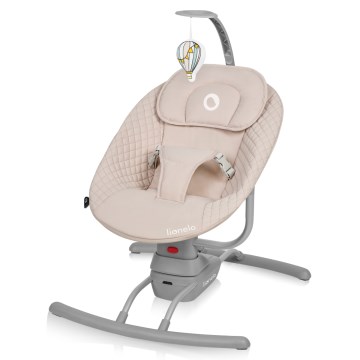 Lionelo - Ljuljaška za bebe sa melodijom RIO 4xC Bež Latte + daljinski upravljač