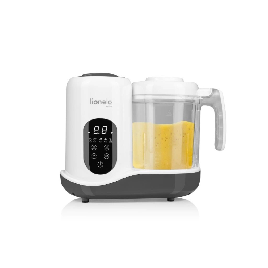 Lionelo - Parni lonac 5u1 BABYMENU 110W/230V bela/sivo