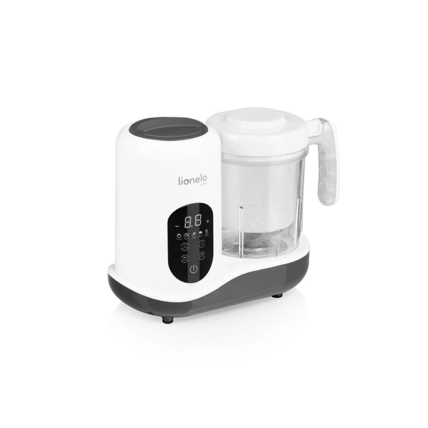 Lionelo - Parni lonac 5u1 BABYMENU 110W/230V bela/sivo