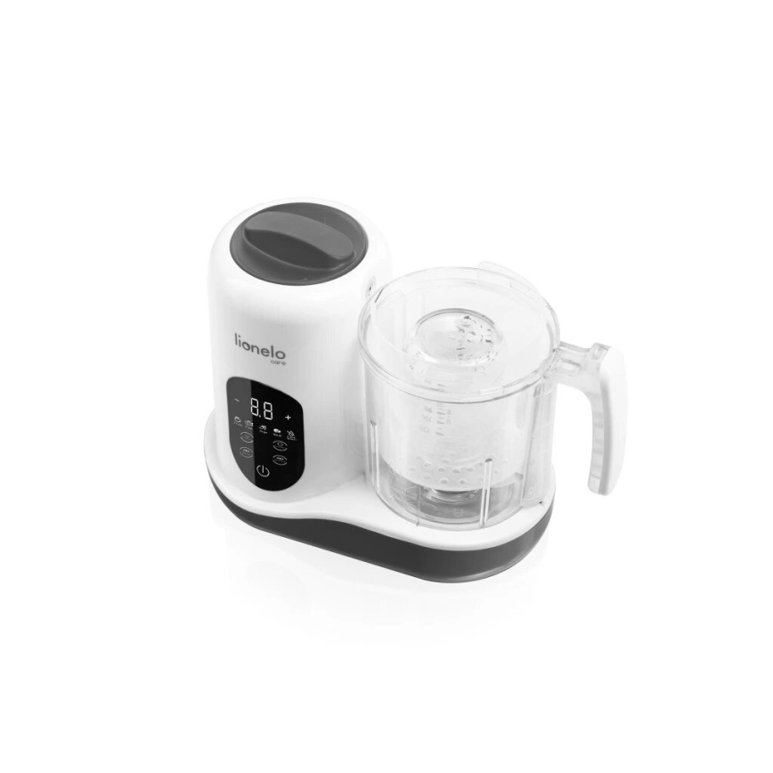 Lionelo - Parni lonac 5u1 BABYMENU 110W/230V bela/sivo