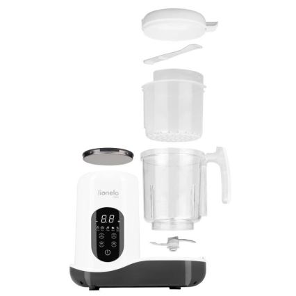 Lionelo - Parni lonac 5u1 BABYMENU 110W/230V bela/sivo