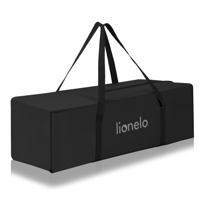 Lionelo - Prenosni krevetac LAURA Black Carbon