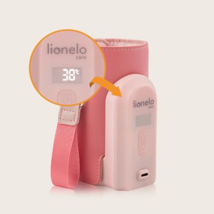 Lionelo - Punjivi grejač za bočice THERMUP GO EVO 18W/5V roze