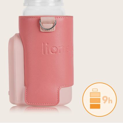 Lionelo - Punjivi grejač za bočice THERMUP GO EVO 18W/5V roze