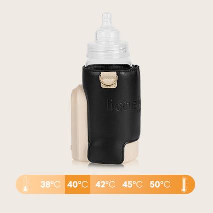 Lionelo - Punjivi ohřívač lahví THERMUP GO EVO 18W/5V crno/bež