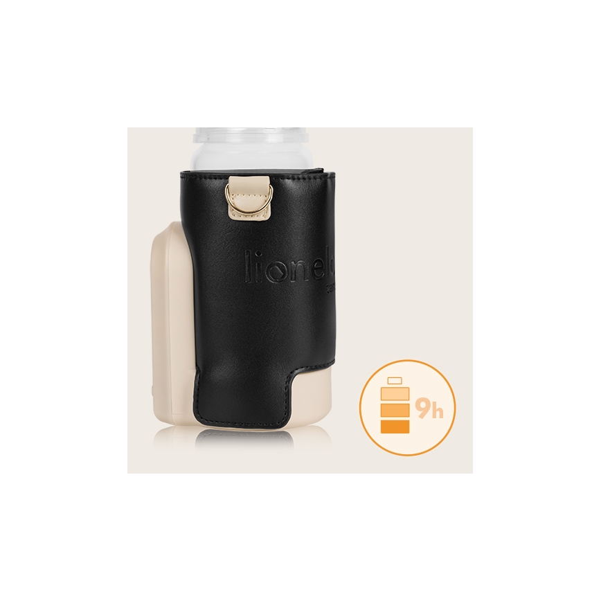 Lionelo - Punjivi ohřívač lahví THERMUP GO EVO 18W/5V crno/bež