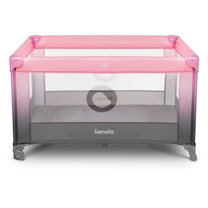 Lionelo - Putna kolevka STEFI roze/sivo