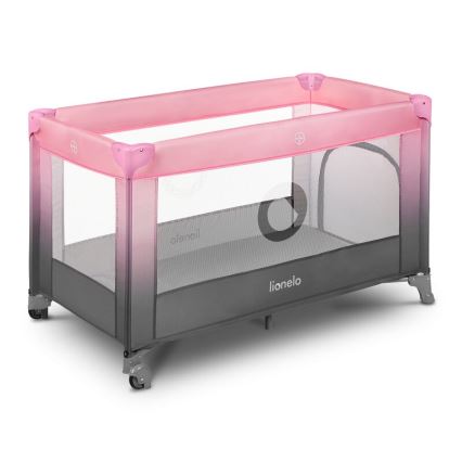 Lionelo - Putna kolevka STEFI roze/sivo