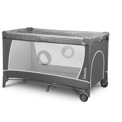 Lionelo - Putni krevetić FLOWER Grey Scandi