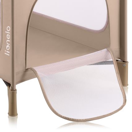 Lionelo - Putni krevetić JASMIN EASY FOLD, bež pesak