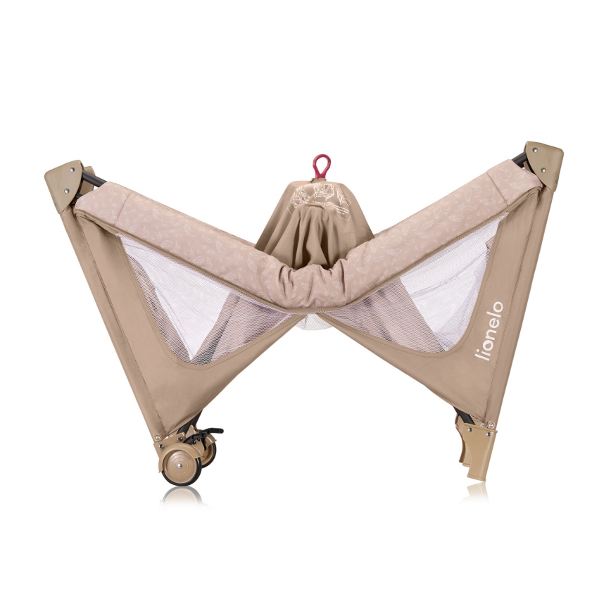 Lionelo - Putni krevetić JASMIN EASY FOLD, bež pesak
