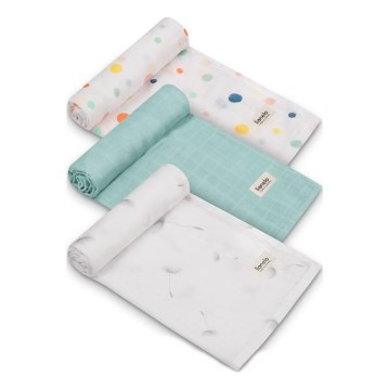 Lionelo - SET od 3 bambusovih pelena BAMBOO SET 70x70 cm Dot