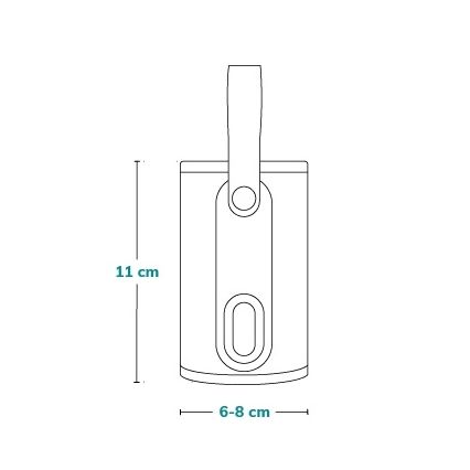 Lionelo - Sivo-srebrni punjivi grejač za bočice THERMUP GO 18W/5V